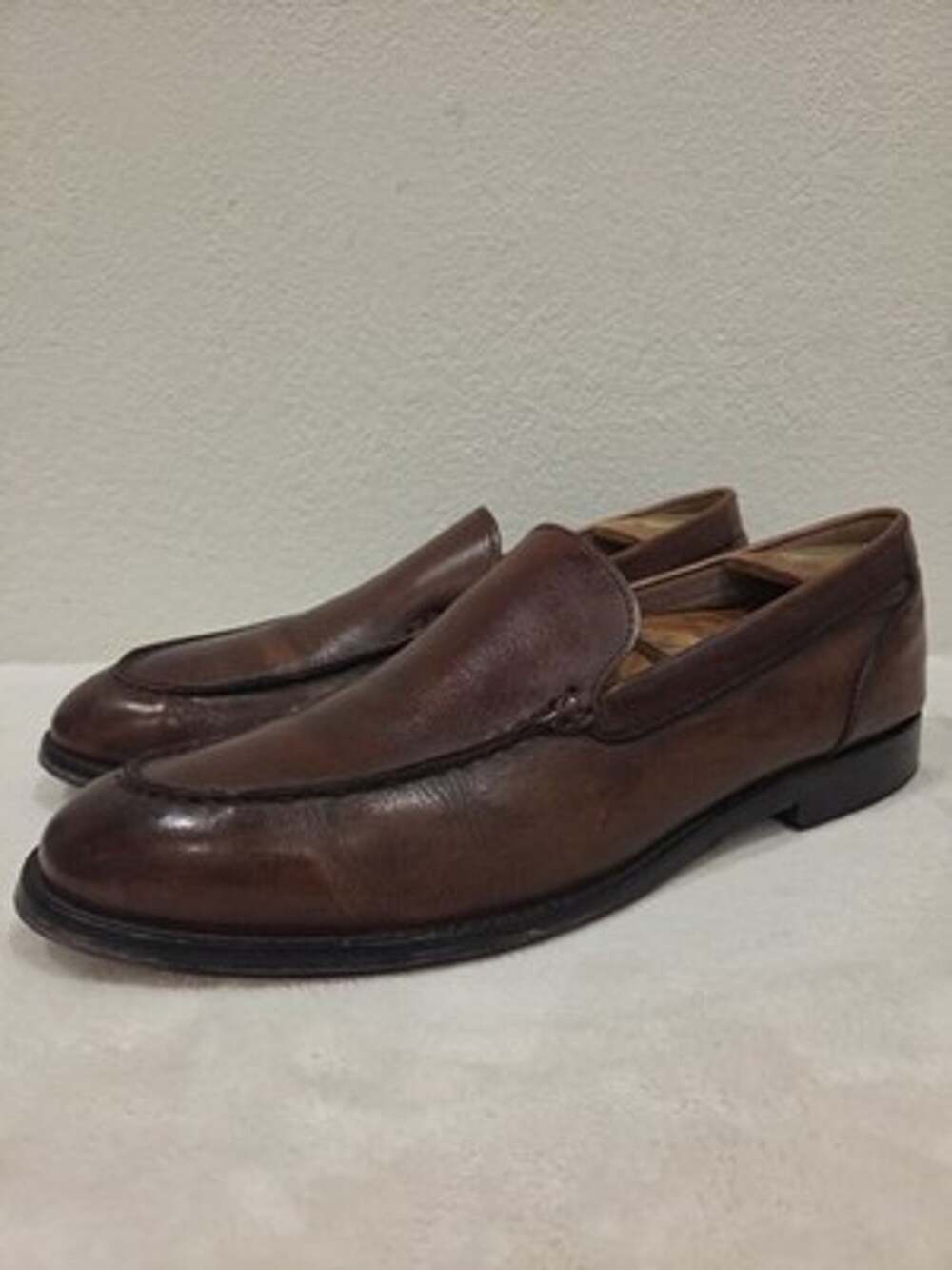 Banana Republic Men's 11M Brown Italian Leather Slip On Loafers